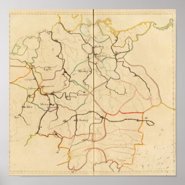 Flüsse und Täler Deutschlands Poster (Vorne)