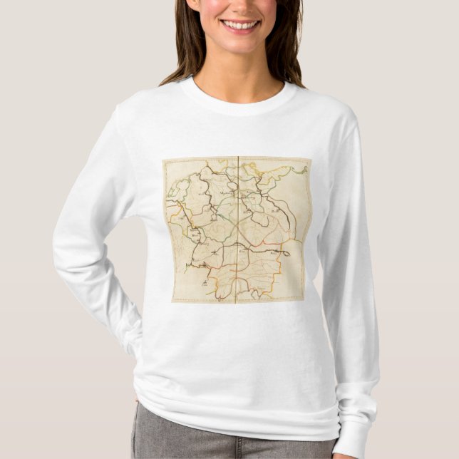 Flüsse und Täler von Deutschland T-Shirt (Vorderseite)