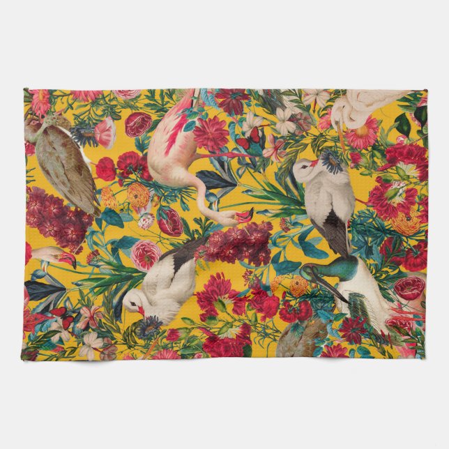 FLÜSSE UND VÖGEL XVIII GESCHIRRTUCH (Horizontal)