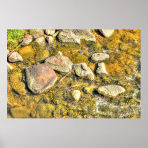 Flussfelsen Poster