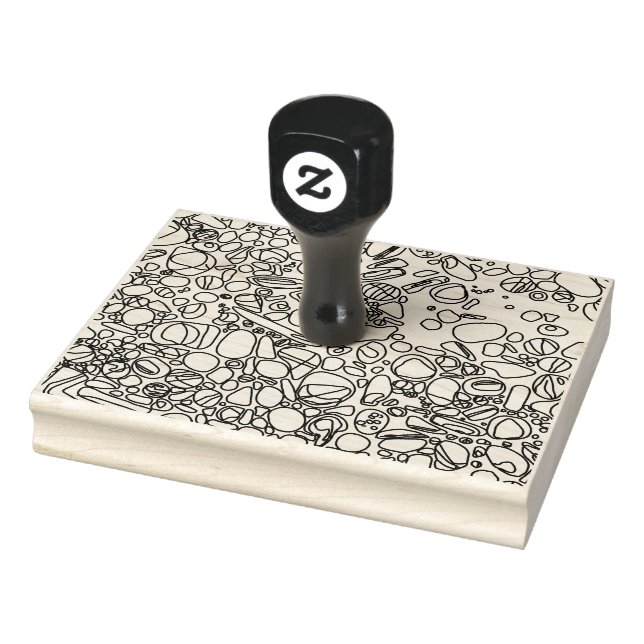 Flussfelsenstruktur Gummistempel (Stempel)