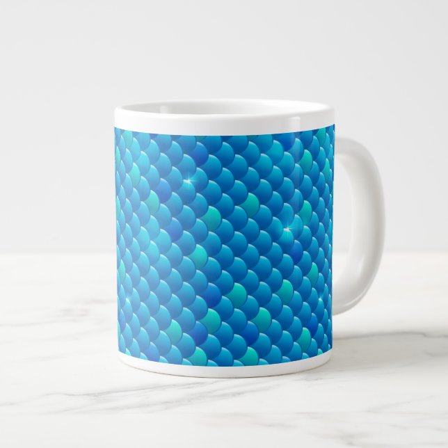 Flussfischskalen Jumbo-Tasse (Vorderseite Rechts)