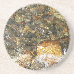 Flussgeglättete Kiesel Braun und Grau Natürlich Ab Untersetzer