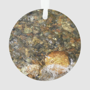 Flussglättete Kiesel Braun und Grau Natürlich Abst Ornament
