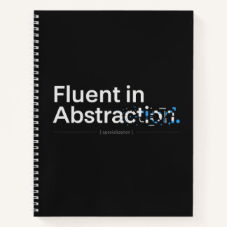 Flüssig in Abstraktion Dark Mode Coding Design Notizbuch