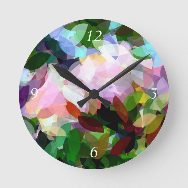 FLÜSSIG RUNDE WANDUHR (Vorderseite)