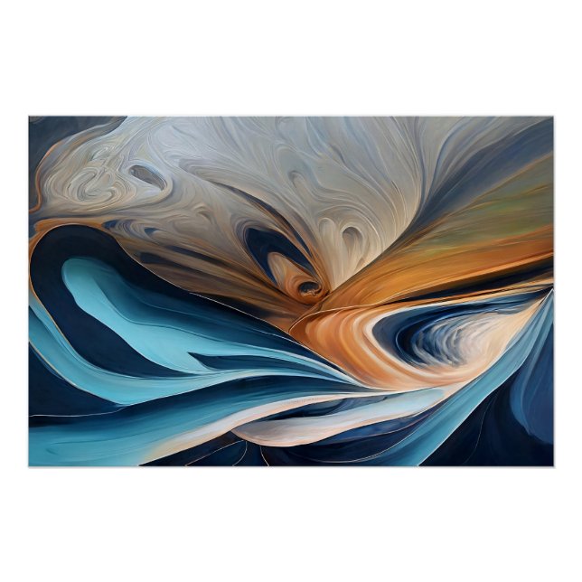 Flüssigblau Poster (Vorderseite)