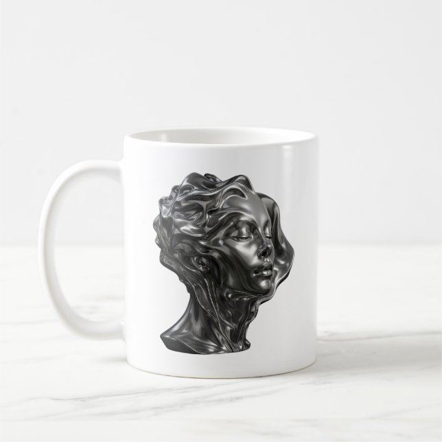 Flüssige Chrome-Göttin Kaffeetasse (Links)