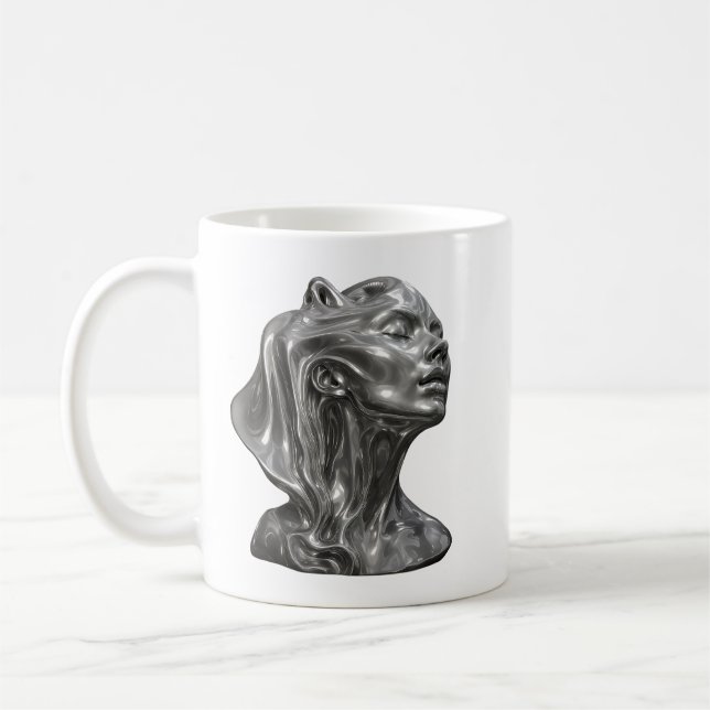 Flüssige Chrome-Muse Kaffeetasse (Links)