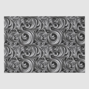 Flüssige Elegance - metallisches schwarzes Flüssig Seidenpapier