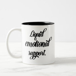  Flüssige emotionale Unterstützung Lustig Modern  Zweifarbige Tasse