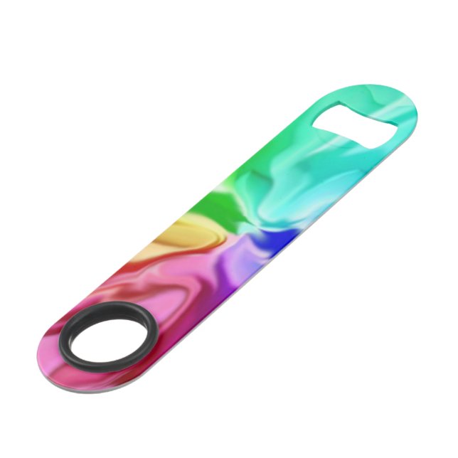 Flüssige Farbe Speed Flaschenöffner (Vorderseite Schrägansicht)