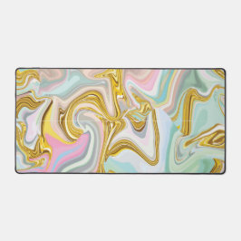 Flüssige Goldpastel Schreibtischunterlage
