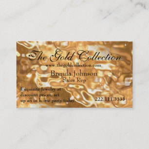 Flüssige GoldVisitenkarte Visitenkarte