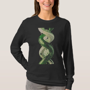 Flüssige Helix Smaragd-Kontinuum-Alchemie der Bewe T-Shirt