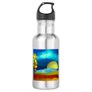 Flüssige Himmelslandschaft Edelstahlflasche