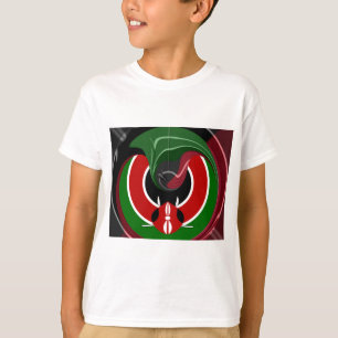 Flüssige kenianische Flagge: Ein modernes Design T-Shirt