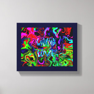 flüssige Liebe ~ ummantelte Canvas .75" Abstrakt M Leinwanddruck