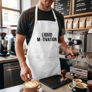 Flüssige Motivation Moderner Kaffeetischer Schürze