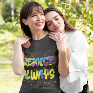 Flüssige Multicolor Groovy Freude immer T-Shirt