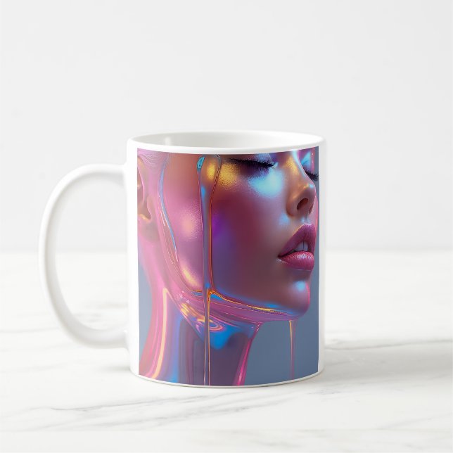 Flüssige Neon-Gnade Kaffeetasse (Links)