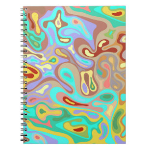 Flüssige Oberfläche 12 Notizblock