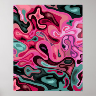 Flüssige Oberfläche 5 Poster