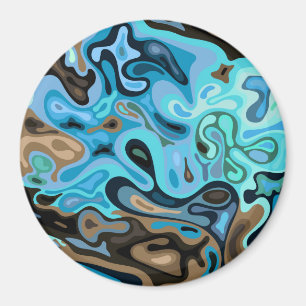 Flüssige Oberfläche 6 Magnet