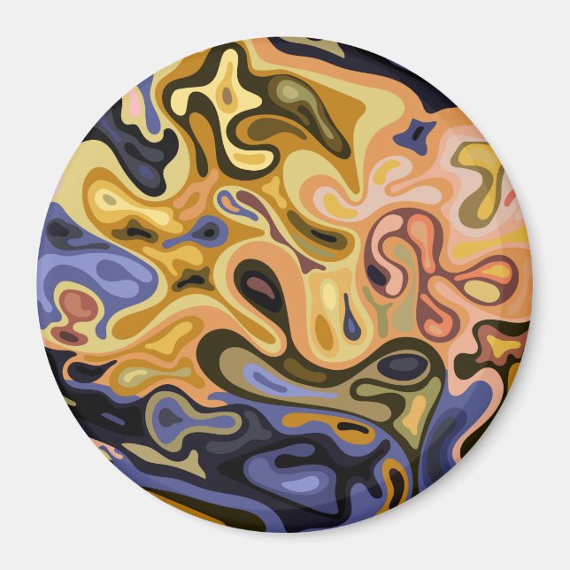 Flüssige Oberfläche 7 Magnet (Vorne)