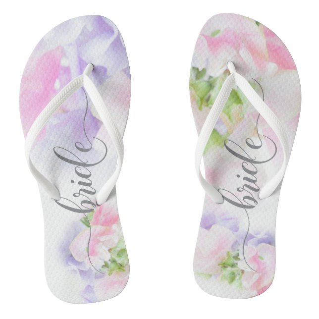 FLÜSSIGE PLATTERBSEN BREITE FLIP FLOPS (Fußbett)