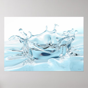 Flüssige Spritzen-Wiedergabe Poster