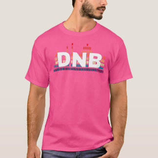 Flüssiger Dnb Retro Soundwave Drum und Bass Rave S T-Shirt