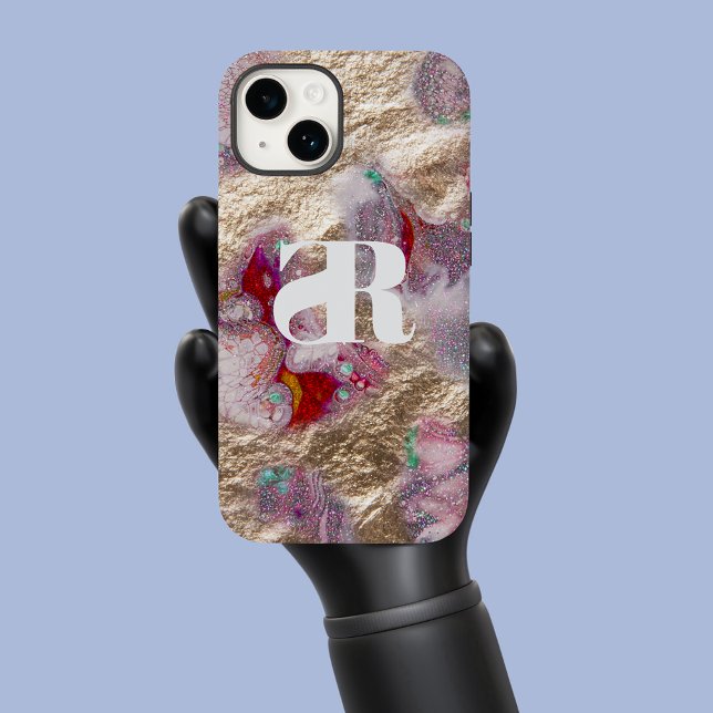 Flüssiger Marmor Paint Mix Abstrakt Modernität Case-Mate iPhone 14 Hülle (Von Creator hochgeladen)