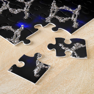 Flüssiger Metal Gold und Silver Mandela