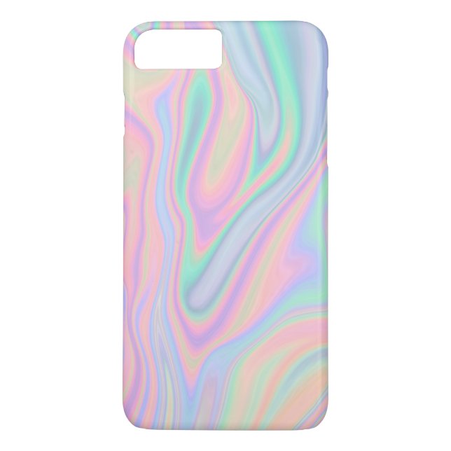 Flüssiger schillernder Einhorn-Farbentwurf Case-Mate iPhone Hülle (Rückseite)