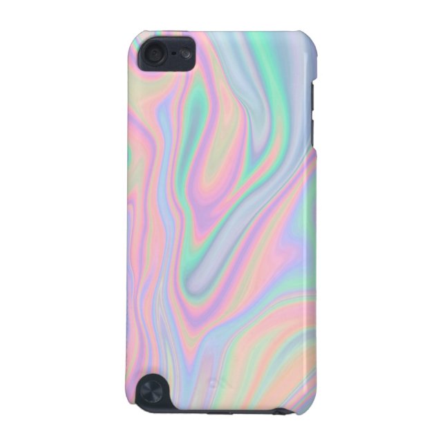 Flüssiger schillernder Einhorn-Farbentwurf iPod Touch 5G Hülle (Rückseite)