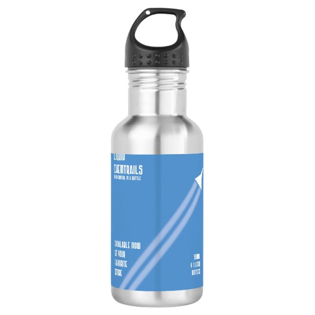 Flüssiges Chemtrails Edelstahlflasche (Vorderseite)