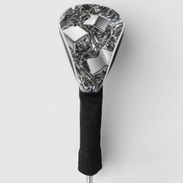 Flüssiges Chrom - Spiegel Silber Metall Golf Headcover
