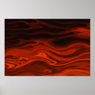 Flüssiges Feuer durch Shirley Taylor Poster