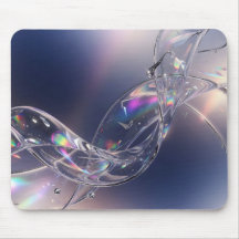 Flüssiges Glas Welliges Tröpfchen - Irisierend 3D