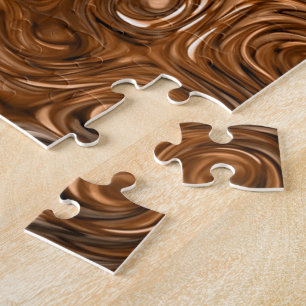 Flüssiges "kupfernes" Druck-Fotopuzzlespiel