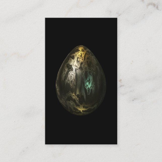 Flüssiges Metallei Visitenkarte (Vorderseite)