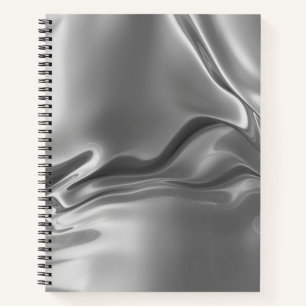 Flüssiges Silber Digitaldruck Notizbuch