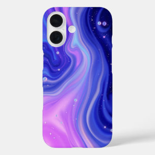 Flüssiggalaxie: Ein Mesmerisierendes Abstrakt iPhone 16 Hülle