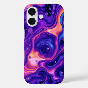 Flüssiggalaxie: Ein Mesmerisierendes Abstrakt iPhone 16 Hülle