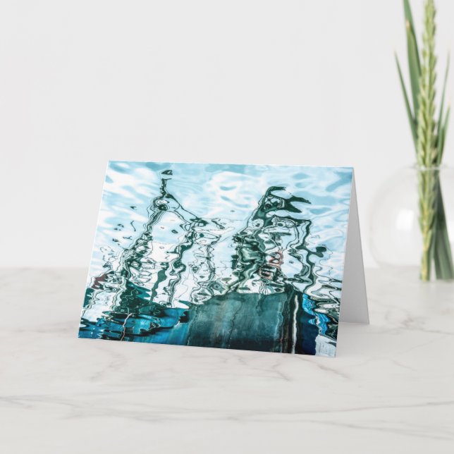 Flüssigkeit versendet leere Karte (Vorderseite)