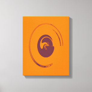 Flüssigkeits-Kreise - überzogene Canvas Leinwanddruck