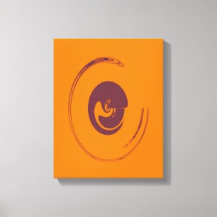 Flüssigkeits-Kreise - überzogene Canvas Leinwanddruck