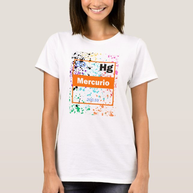 Flüssigmetallspritzer T-Shirt (Vorderseite)