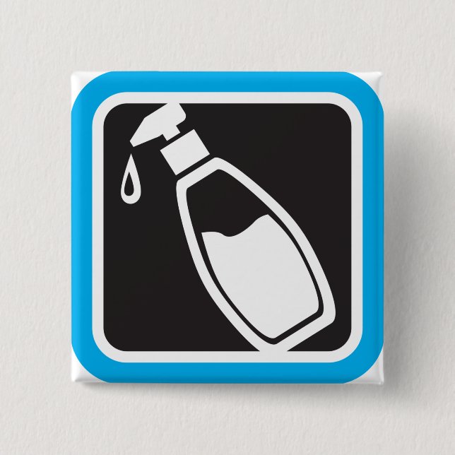 Flüssigseifenspender-Pumpflaschen-Symbol Button (Vorderseite)